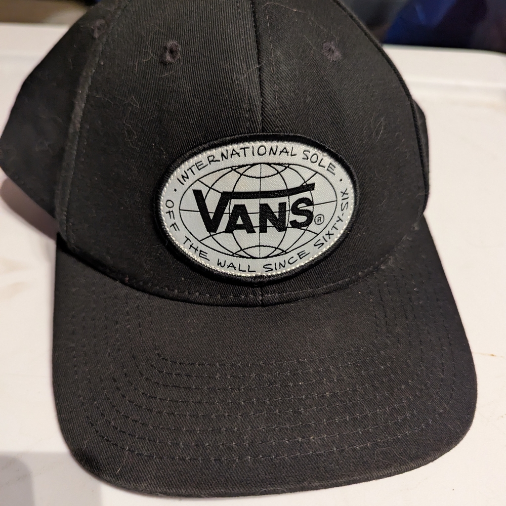 Vans Black Cap with Logo Patch